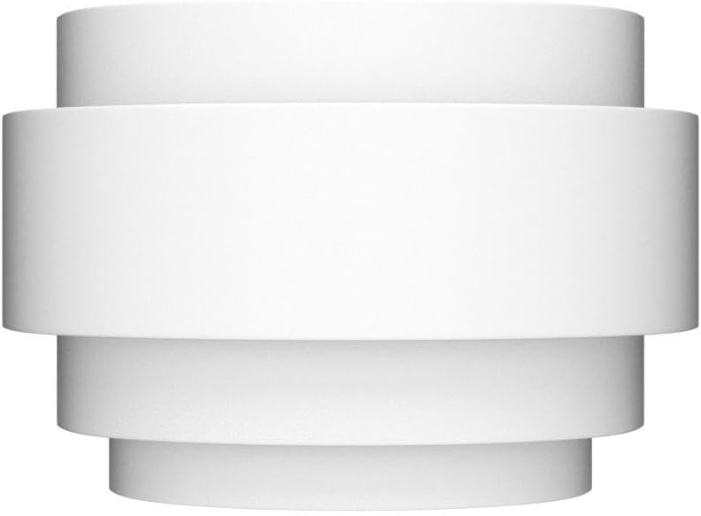 White Half Moon Metal Modern Indoor Wall Sconce 1 Pack