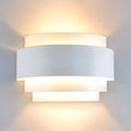 White Half Moon Metal Modern Indoor Wall Sconce 1 Pack