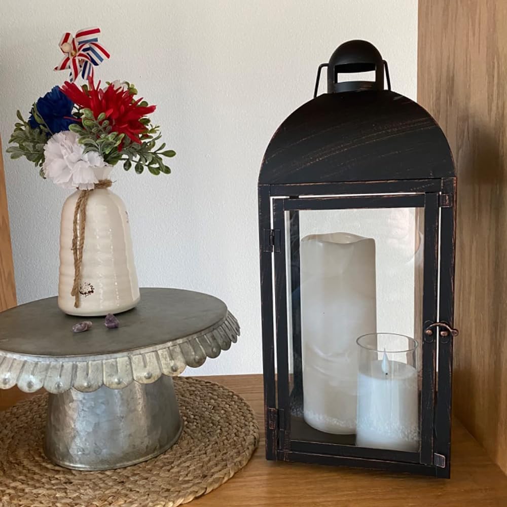 23" Bronze Lanterns Set of 3