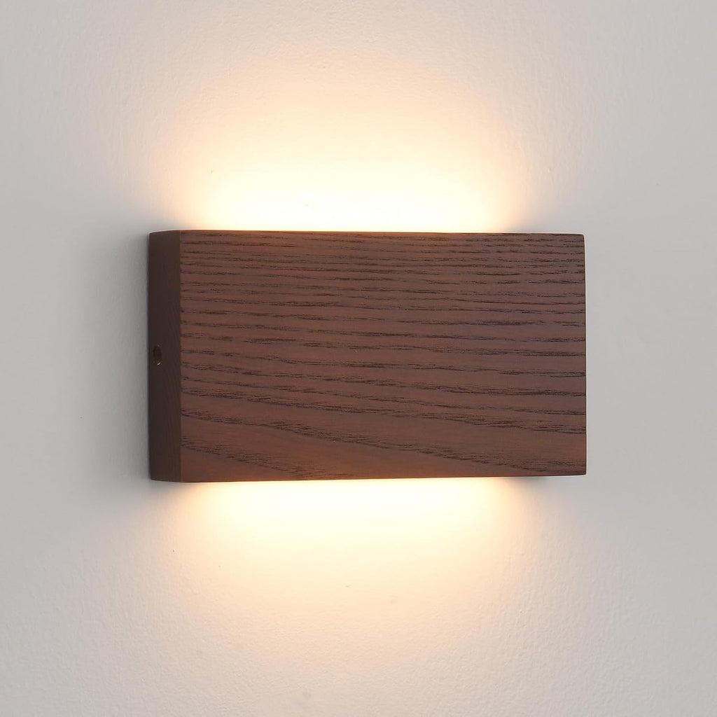 Wood Dimmable Linear Warm LED Wall Sconce
