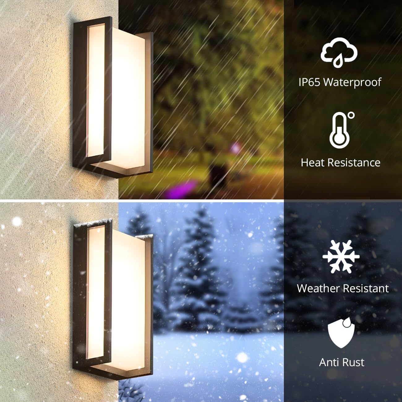 18W 3CCT Aluminum LED Outdoor Wall Sconce